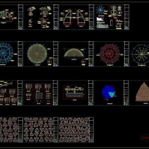 DOME .DWG Steel Dome Structure Details CAD.zip
