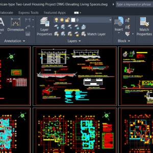 American-type Two-Level Housing Project DWG: Elevating Living Space