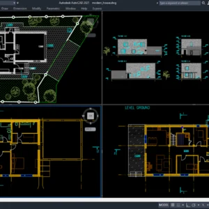 Modern House Plan [DWG]