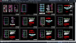 Column Layout Plan & Column Section drawing ........