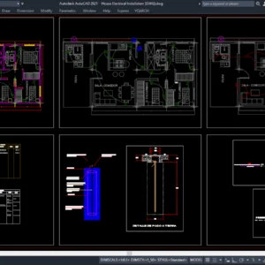House Electric Installation DWG file