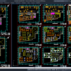 Shopping Mall, Office, and Leisure [DWG]